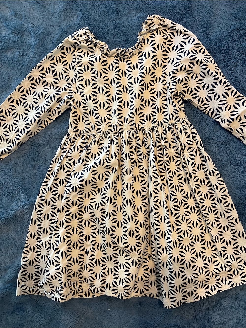 Pink Chicken New York Patterned Long Sleeve Dress